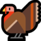 Turkey emoji on Microsoft